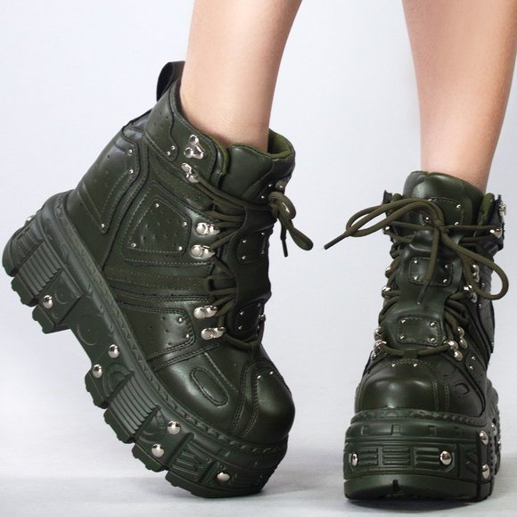 COPY - Anthony Wang X Code Warrior Platform Sneakers - Picture 1 of 3